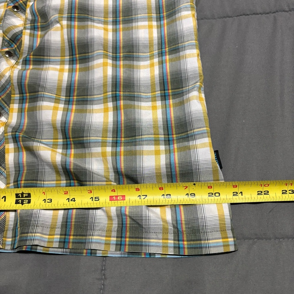 Kuhl Ion X Men's Pearl Sanp Plaid Short Sleeve Western Outdoor button‎ Shirt - S - Picture 5 of 12